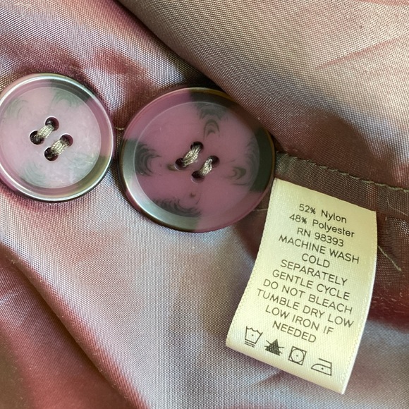 Women’s Sz XS Dennis Basso metallic portrait statement collar casual jacket top - Picture 11 of 11